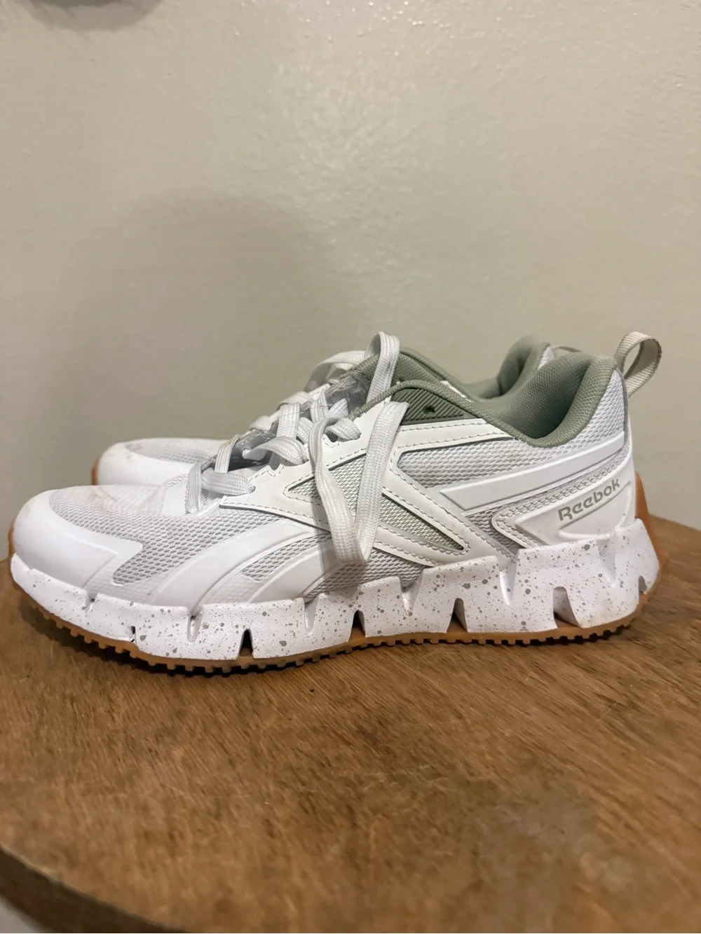 Reebok Kids White & Light Gray Chunky Trail Sneakers